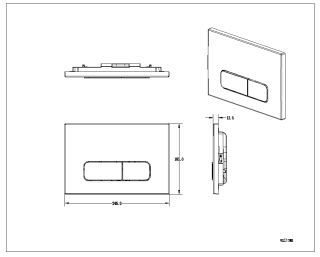 Кнопка смыва AltroBagno PFP 003GQ