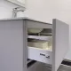 Тумба-умывальник Comforty Бильбао-60Н серый шёлк с раковиной Comforty 60E