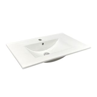 Тумба-умывальник Comforty для ванной Тургояк-75 дуб светлый с раковиной 75E