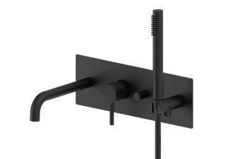 Paffoni Смеситель для ванны встраиваемый на 2 выхода, Черный матовый LIG001NO