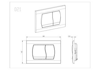 Клавиша смыва Aquatek KDI-0000049 чёрный