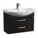 Тумба под раковину Акватон Ария 80см чёрный 1A140801AA950