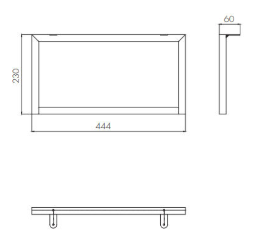 Опора для тумбы Акватон Лофт Урбан 23см чёрный 1A255203LQX70