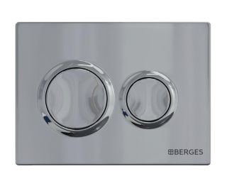 Комплект Berges 4в1 043241: инсталляция NOVUM 525 кнопка О3 хром глянец унитаз VENTAS Rimless сидение дюропласт Ventas Slim SO