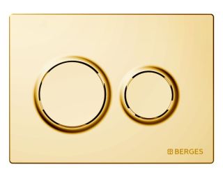 Кнопка смыва Berges Novum O9 040069 золото