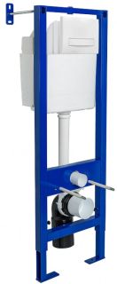 Инсталляция для унитаза Berges АТОМ Line 410 кнопка белый 040339