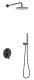 Душевой комплект Berges Ventas 2R чёрный матовый 073004