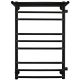 Полотенцесушитель водяной Indigo Brace LBCW80-50PBRR-б/п-60 с полкой 80x50 см чёрный муар