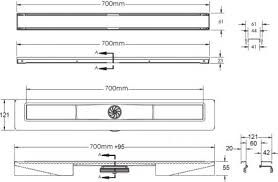 Душевой лоток Berges Wasserhaus B1 Keramik 091018 70 Хром глянец