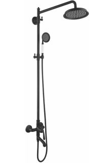 Душевая стойка Rose R0236H чёрный матовый