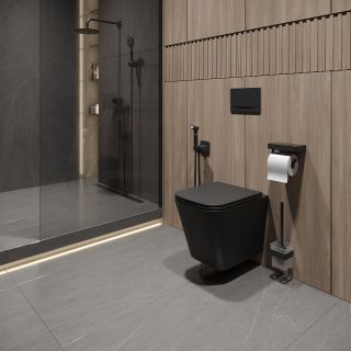 Комплект 3в1 100122236 инсталляция Lemark Peneda Expert с кнопкой смыва Bit чёрный матовый унитаз подвесной безободковый Florex торнадо чёрный матовый