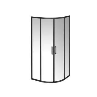 Душевой уголок Kerama Marazzi Vetro VE.90.RSD.BLK.M 90x90 см стекло прозрачное профиль чёрный матовый