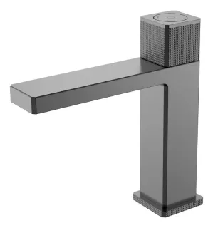 Смеситель для раковины Boheme Quad 159-GM автоматический оружейная сталь