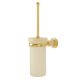 Ёршик для унитаза Boheme Murano 10913-W-G золото/белый