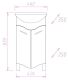 Напольная тумба под раковину Onika Лайн 104504 45см белый