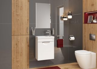 Подвесная тумба под раковину Onika Комо 104507 45см белый