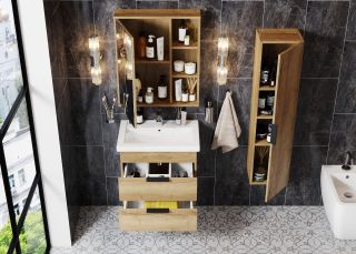 Подвесная тумба под раковину Onika Легран 105031 50см дуб галифакс