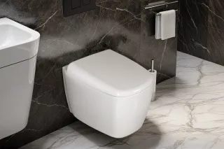 Унитаз подвесной Ceruttispa Romina Aria Tornado CT10613 безободковый со смывом торнадо белый