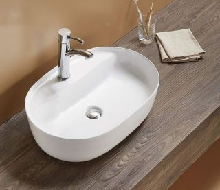 Раковина-чаша CeramaLux D1346 Белая 61 см