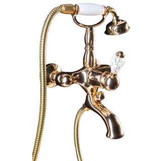 Смеситель для ванны Boheme Crystal золото 283-CRST