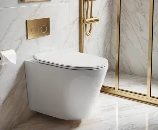 Унитаз подвесной Ceruttispa Faro Aria Tornado CT10833 безободковый белый