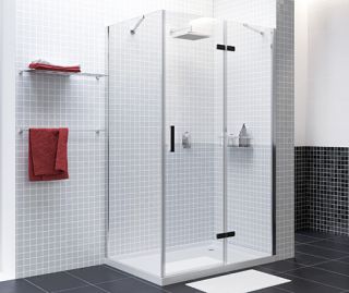 Душевой уголок Wasserkraft Aller Black 10H06RBLACK 120x80 правый