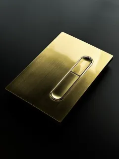 Кнопка смыва Boheme 667-MG механическая золото матовое