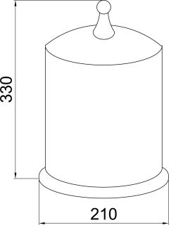 Ведро Boheme Medici бронза 10608