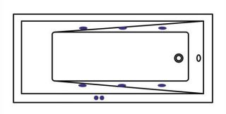 Гидромассажная ванна Whitecross Wave 0101.160080.100.SOFT.BR 160x80см Soft бронза