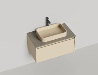 Подвесная тумба Salini Domino 27D108 80см эмаль/гладкий фасад