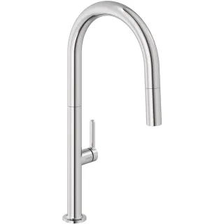 Смеситель для кухни Kludi Aurea 558520575 с выдвижным изливом хром