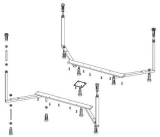 Ножки для ванны Riho Colorado 208220 каркас