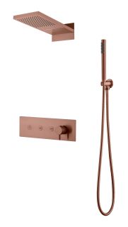 Душевой комплект Boheme Fusion 130-CB брашированная медь