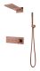 Душевой комплект Boheme Fusion 130-CB брашированная медь