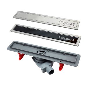 Душевой лоток Pestan Confluo Premium Black Glass Line 550