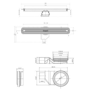 Душевой лоток Pestan Confluo Slim Line 300