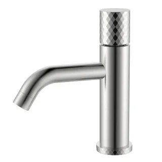 Смеситель для раковины Boheme Stick Diamond 121-NB никель брашированный