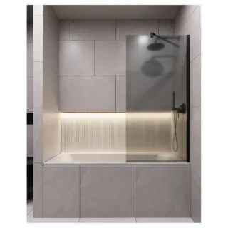 Шторка на ванну Timo T15 60 см чёрный