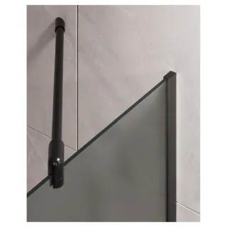 Шторка на ванну Timo T17 70 см чёрный