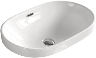 Раковина врезная SantiLine SL-2106 61см белый