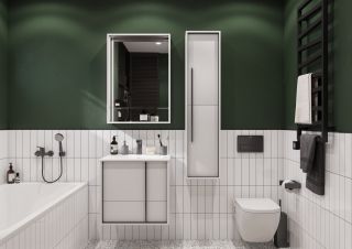 Зеркальный шкаф Акватон Ривьера 60см белый матовый 1A238902RVX20