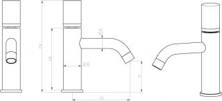 Смеситель для раковины Boheme Stick Gold diamond золото 121-GG