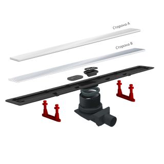 Душевой лоток Pestan Confluo Frameless Line 850 White Glass