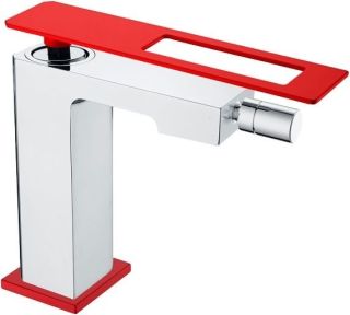 Смеситель для биде Boheme Q хром/красный 146-CRR