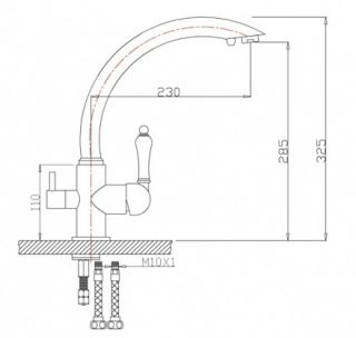 Смеситель для кухни ZORG Zorg Sanitary ZR 314 YF-33 WHITE