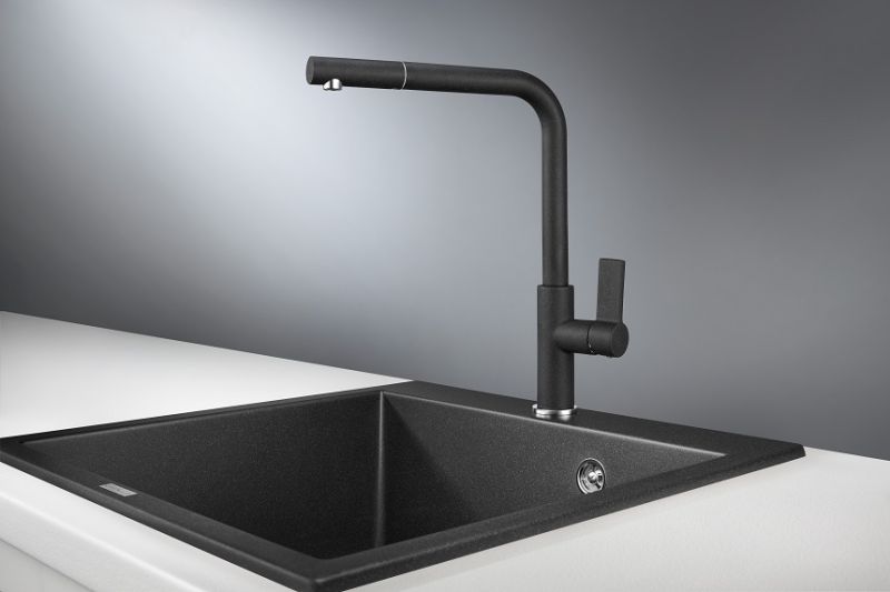 Смеситель для кухни Granula 2502, ЧЕРНЫЙ черный
