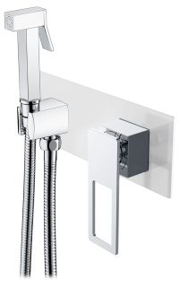 Гигиенический душ Boheme Q со смесителем белый/хром 147-WCR