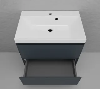 Тумба под раковину подвесная Style Line Манхэттен ЛС-00002363 70 см графит