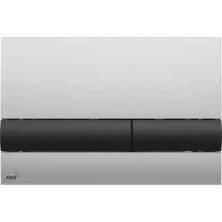Кнопка смыва AlcaPlast для инсталляции хром/чёрный M1712-8