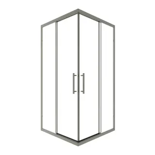Душевой уголок Timo T36 90x90 см никель